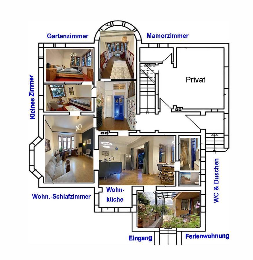 Ferienwohnung Blaues Haus Schmalkalden Exteriör bild